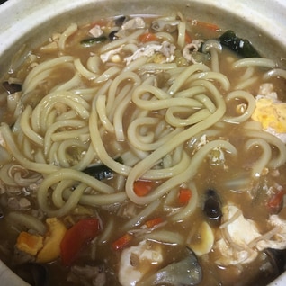 味噌煮うどん関東アレンジ♪